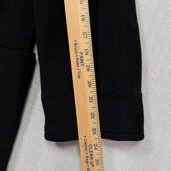 Vintage Anne Klein II Wool Coat Black Button Front Mid Length Chest Size 46" - Picture 11 of 13